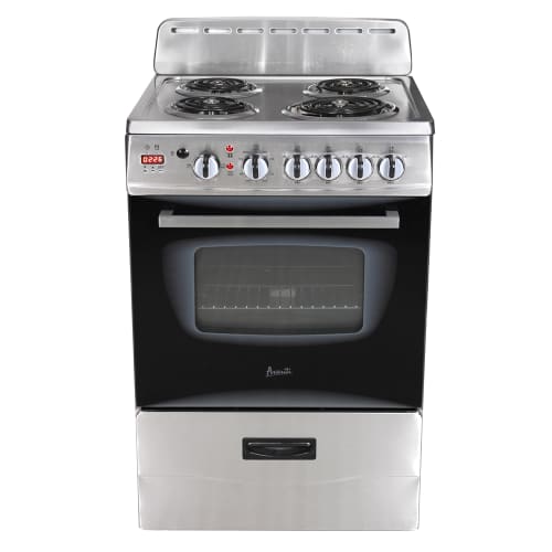 Avanti 24" Electric Range, stainless steel